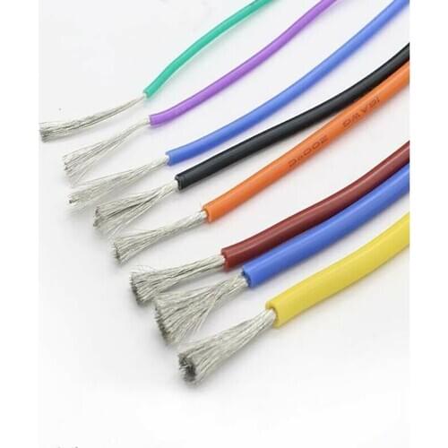 1/5/10 Meter UL Silicone Wire 22Awg 24Awg 26Awg Extra Soft Environmental Protection Wire High Temperature Supermicro Model Wire