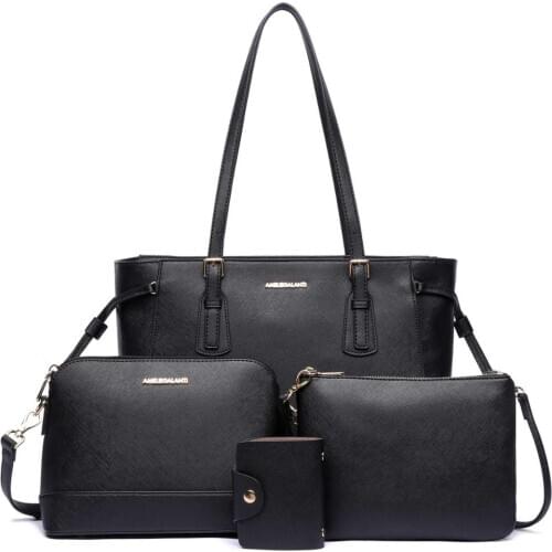 Tote Handbags for Women Shoulder Bag Crossbody Top Handle Hobo Satchel Purse Set 4pcs