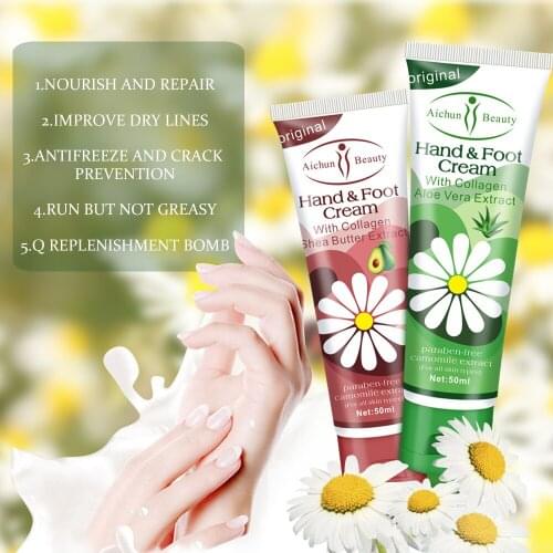 50ml Aloe shea butter Moisturizing Hydrating Hand Cream for Winter Hand Care Nourishing Skin Care