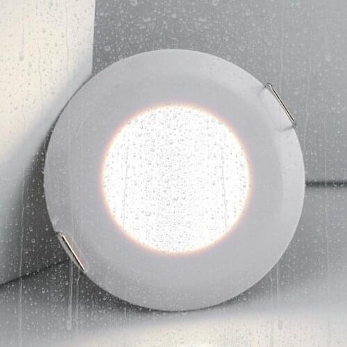 6PCS LED Downlight Waterproof IP44 5W AC 85V-265V Dimmable Recessed Ceiling Lamp Home Indoor Bathroom Spot Lighting