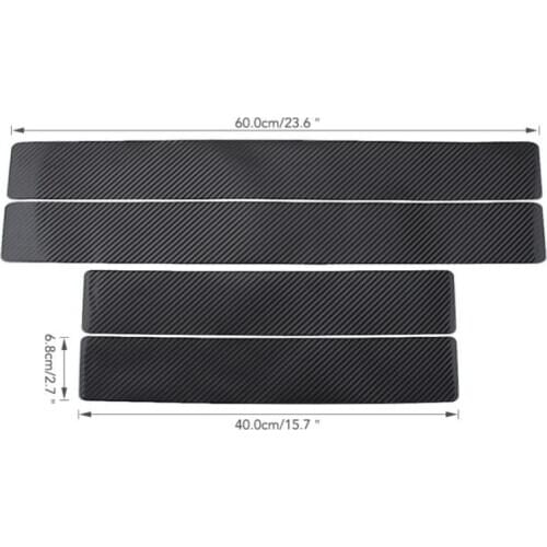 3D Carbon Fiber Protect Car Door Sill Sticker For Suzuki SX4 SWIFT Alto Liane Grand Vitara Jimny S-Cross