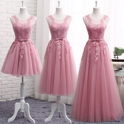 Robe de soiree Lace Appliques elegant Evening Dress Plus size Formal Bridesmaid Wedding Banquet Prom Party Dresses