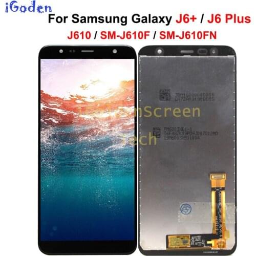 For Samsung Galaxy J6+ 2018 J610 SM-J610F J610FN display lcd Screen replacement for Samsung J6 plus SM-J610F lcd display screen