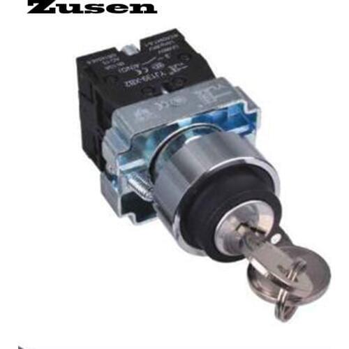 Zusen XB2-10Y metal block type key siwtch push button switch