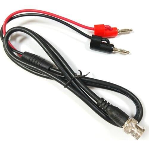 1pcs BNC plug TO 4MM banana plug connector test probe Cable 100cm