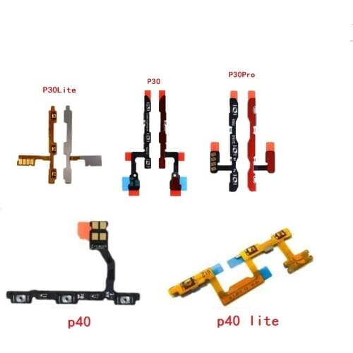 10PCS New Power ON/OFF Volume Button switch Flex Cable Ribbon Replacement for Huawei p9 P10 P20 lite plus P30 P40 pro P30 LITE