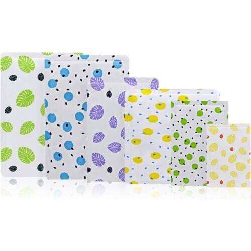 100 Pcs/Lot Cosmetic Jewelry Gift General Packaging Foil Bag Fertilizer Food Heat Sealed Packing Storage Pouches with Tear Notch