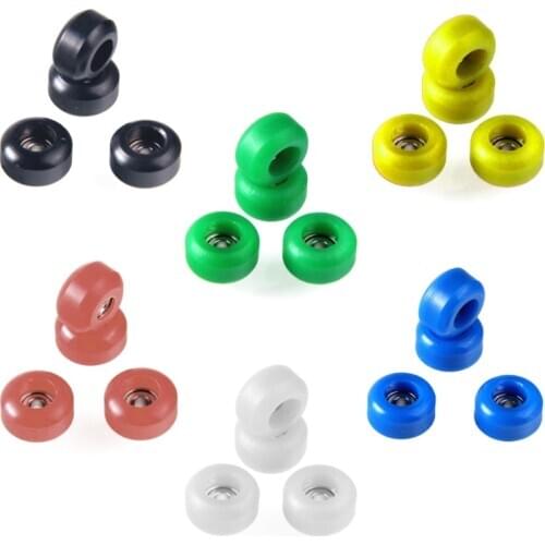 4 Pcs/Set Professional Urethane CNC Bearing Wheels for Wooden Fingerboard