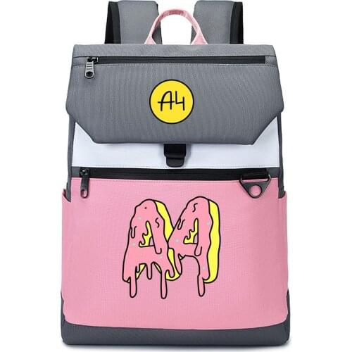 А4 мерч рюкзак Girl Boy Backpacks Cartoon Doughnut Print мерч а4 Children Book Bags Fashion Waterproof Men Teenagers Backpack