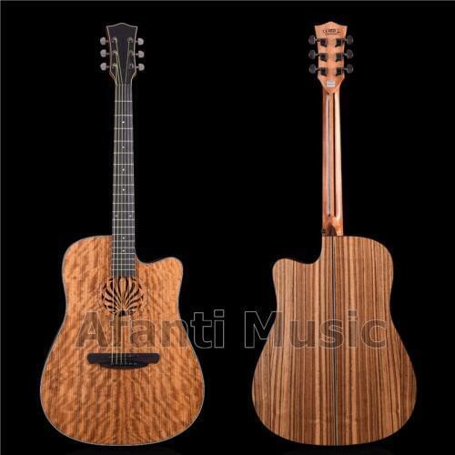 Afanti Music 41 inch all Walnut guitar Acoustic guitar (AFS-2104-S)