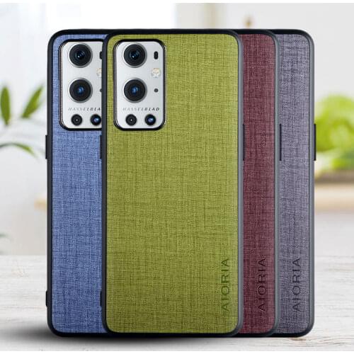 Case for Oneplus 9 Pro Cross pattern PU leather cover phone for oneplus 9 case funda coque capa Business