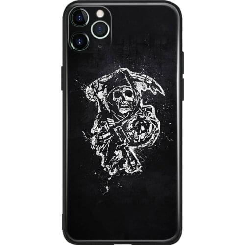 Sons of Anarchy Poster Print Glass Soft Silicone Phone Case Cover Shell for IPhone SE 6s 7 8 Plus X XR XS 11 12 Mini Pro Max
