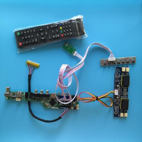 For LTM190M2-L01 VGA kit HDMI LCD 30pin Digital Signal 1440X900 19" VGA AV Resolution TV 4 lamps Controller Board