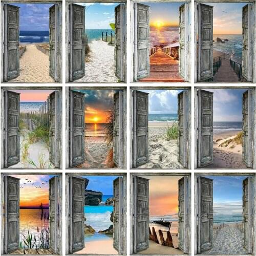 Evershine 5D DIY Diamond Painting Door Full Square Round Rhinestone Mosaic Sale Diamond Embroidery Landscape Home Decoration