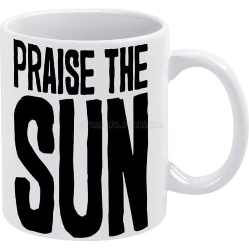 Praise The Sun! White Mug To Friends and Family Creative Gift 11 Oz Mug Coffee Ceramic Mug Dark Souls Dark Souls Gaming Game Vid