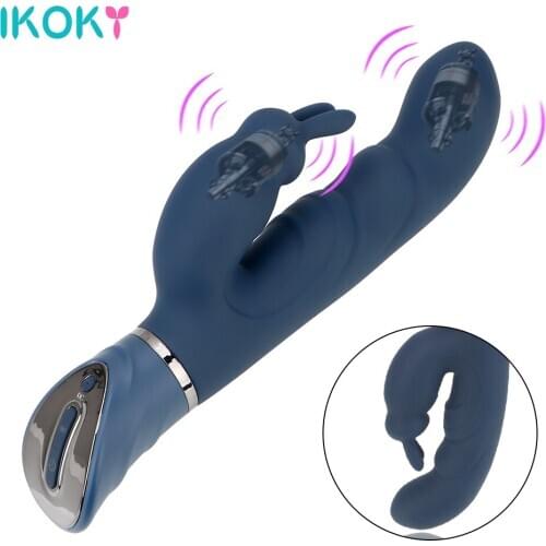 IKOKY 10 Speed Female Masturbator Sex Toy for women G-spot Dildo Vibrator Rabbit Vibrator Vagina Clitoris Stimulator Adult Toys
