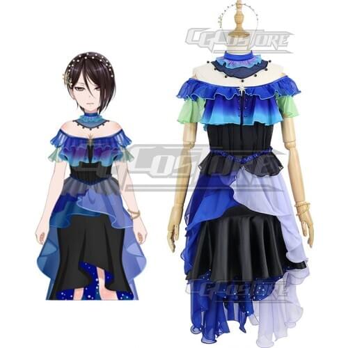 Bang Dream Yashio Rui Cosplay Costume Morfonica Anime Game Blue Dresses Halloween Christmas Free shipping CG966CZH