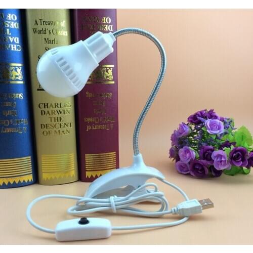 Mycyk Creative USB Bulb Shape Clip Light LED Small Table Lamp Learning Eye Clip Book Light USB Light for reading at night new ho