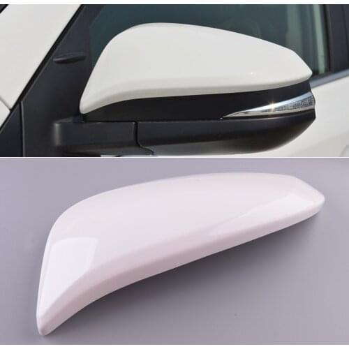 Car Front Left Driver Side Wing Rearview Mirror Cover Cap White Plastic Fit For Toyota RAV4 2013 2014 2015