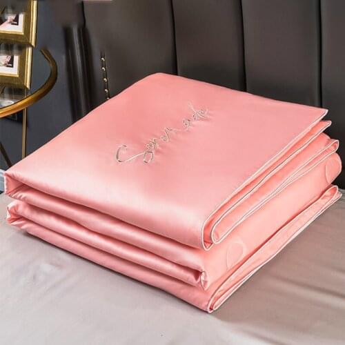 Sleeping naked in summer, ice silk, air-conditioned quilt, cool quilt, double summer quilt in student dormitory