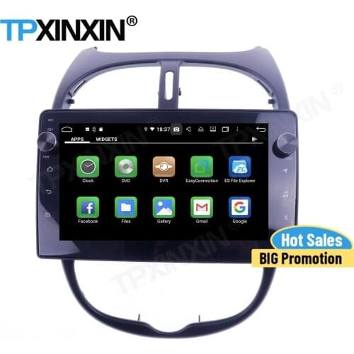 Carplay Radio 2 Din Stereo Android For Peugeot 206 2000 2001 2002 2003 2004 2005 2006 2007-2016 GPS Player Navigation Audio Unit