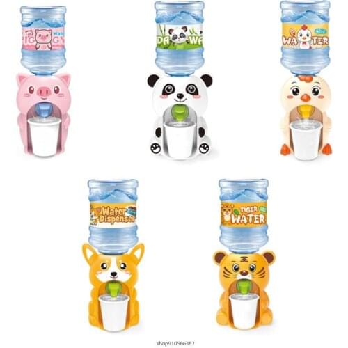 Cute Simulation Water Dispensers for Kids Children Kitchen Toy Gift Milk Mini Drinking Fountain Machine Cartoon Animal wholesale