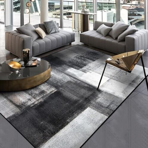 Fashion Simple Abstract Chinese Ink Black Gray Bedroom Kitchen Door Mats Living Room Floor Mats Carpet Customization