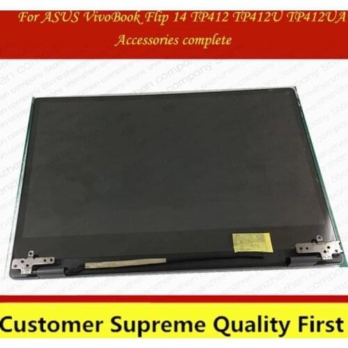 Complete accessories original 14'' For ASUS VivoBook Flip 14 TP412 TP412U TP412UA display touch screen lcd assembly 1920*1080