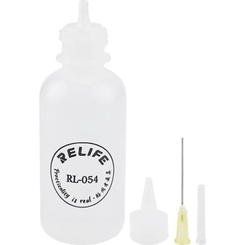 50ML Needle Tip Empty Liquid Alcohol Bottle Plastic Soldering Flux Oil Dispenser Container for Phone DIY Cleaning Repair Tools