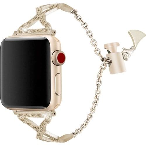 42mm 44mm Smart Watch Wristband Compatible With Watch Strap 38mm 40mm iWatch Series 5/4/3/2/1 For Women