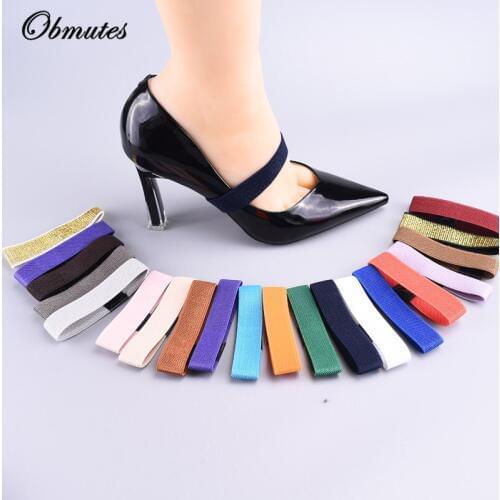 1 Pair Women Shoelaces Colorful Elasticity Shoe Straps Hold Loose High Heeled Shoes Band Dropshipping Lace