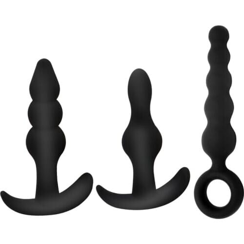 Silicone Back Court Anal Plug Back Court Pull Beads Sex Toys Anal Plug Adult Products