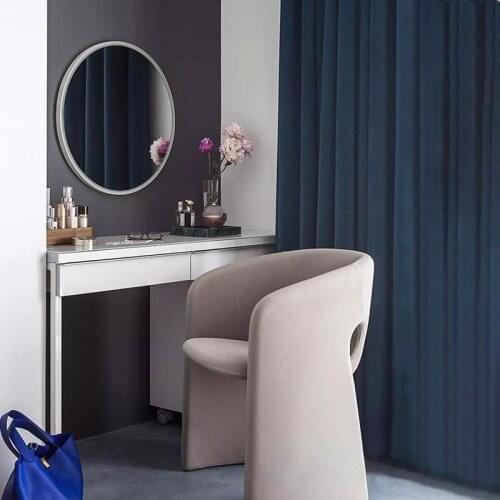 GY Nordic Creative Bedroom Fabric Craft Cosmetic Chair Personalized Negotiation Leisure Special-Shaped Single Dining Chair