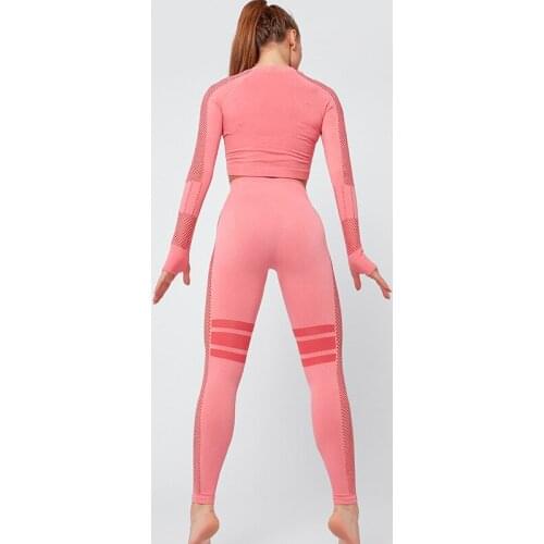 Fitness pants stretch sports tight high waist European and American hip yoga pants