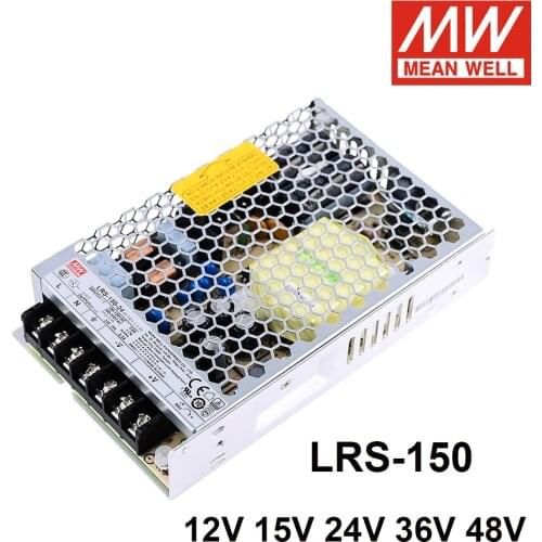 MEAN WELL LRS-150 150W 85-264V AC To DC 12V 15V 24V 36V 48V Single Output Switching Power Supply Meanwell LED Driver LRS-150-24