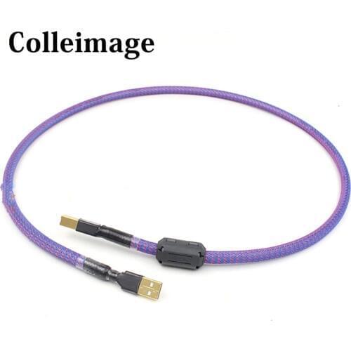 HIFI USB Cable QED 6N OCC OFC USB Data Cable Type A To Type B Cable USB Audio Video Cable For USB DAC Compute Laptop Projector