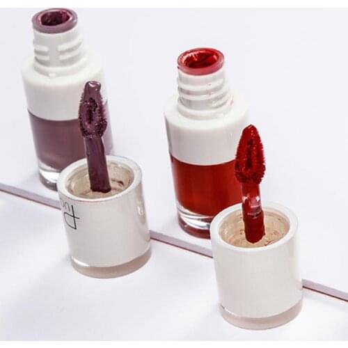 Pudaier Matte Lip Gloss White Bottle Sexy Lipstick Long Lasting Waterproof Tattoo Pigment Liquid Makeup Lips Lip Gloss TSLM2