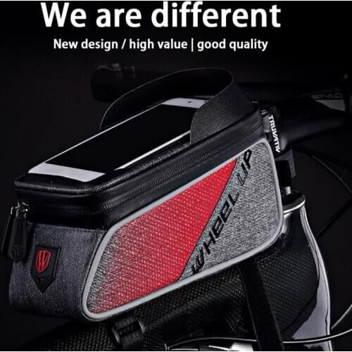 Bicycle Handlebar Mobile Phone Bag Bike Phone Mount Bags Waterproof For IPhone X To 6.4 Inches Touch Screen Bags 2021