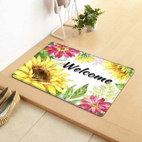 Entrance Doormat Kitchen Rug Hallway Balcony Home Bedroom Decoration Tatami Carpet Bathroom Printed Anti-Slip Mat Pattern Floor