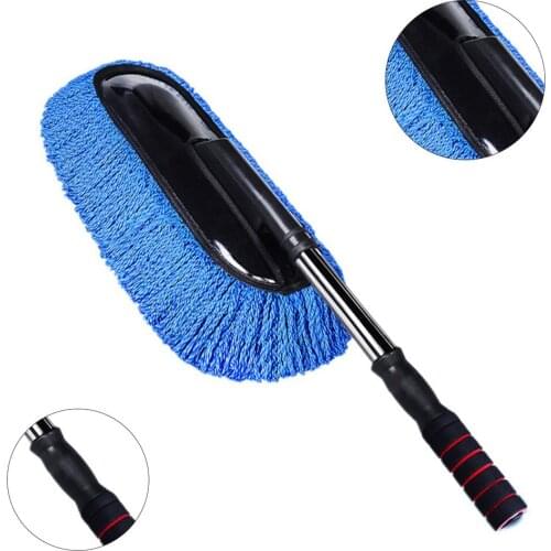 Retractable Car Cleaning Brush Mop Car Dust Collector Multifunctional Car Washing Brush Microfiber Dust Mop