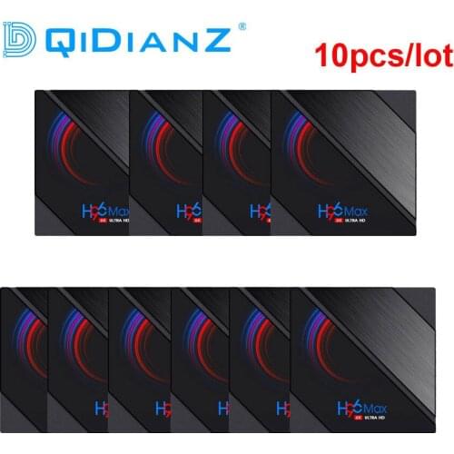 10pcs H96 MAX H616 Smart TV Box 2.4G 5.8G WIFI Set Top Box H96max Android 10.0 Media Player PK T95 TX6S