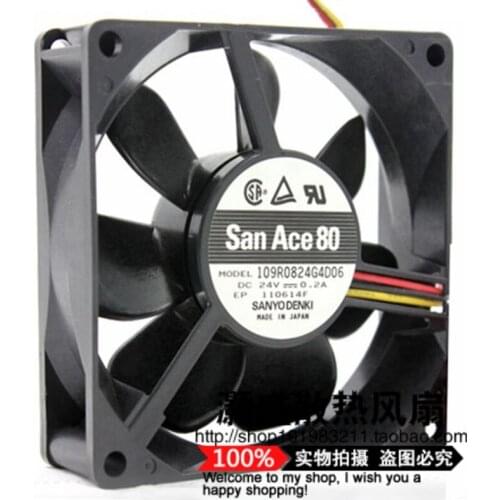 109R0824G4D06 8025 8CM 24V 0.2A 8CM 8025 Cooling Fan