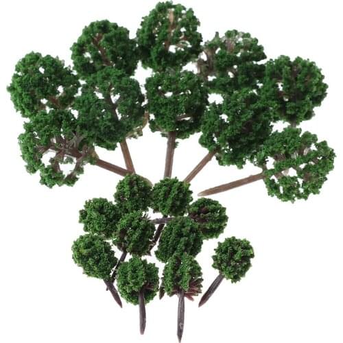 20Pcs shrub vegetation military scene sand table landscape tree model deor