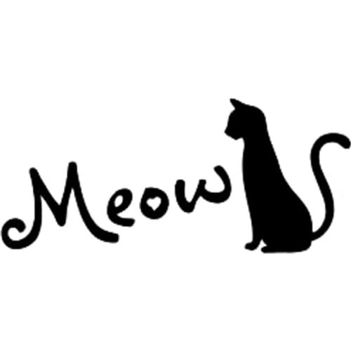 30cm Meow Cat Cartoon Car-Styling Decor Car Sticker Vinyl 6z-060