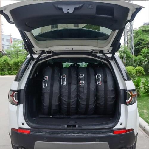 4pcs S/L Universal Car Spare Tire Cover Case Polyester Tires Storage Bag Carrier Auto Tyre Wheel Protector Dustproof Waterproof