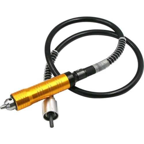 6mm Rotary Angle Grinder Attachment Flexible Flex Shaft 0.3-6.5mm Drill Chuck Handpiece For Power Electric Drill Dremel Tool