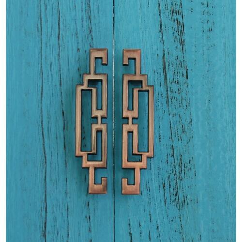 6PCS Chinese Classic Kitchen Cabinet Drawer Storage Cabinet Pull, CC64mm Furniture Bedroom Closet Shoe Cabinet Knob