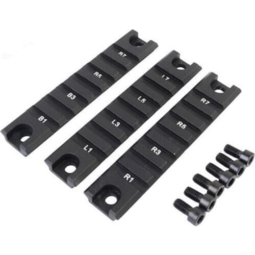 Ar15 accessories Aluminum 3pcs 98mm Picatinny Rail Set for G36 G36C series for hunting Black