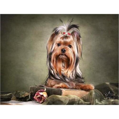 Dog diamond embroidery, 3d diamond painting dogs