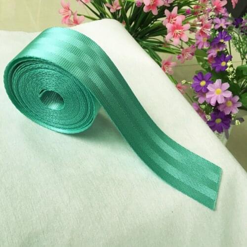 Racing belt Automobile seat belt blue-green airplane belt Front Rear Row car accessories cyan-blue styling Polyester webbing